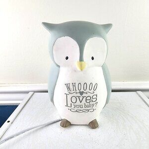 Grasslands Road Owl Whoooo Loves You Baby Desktop Light NWT